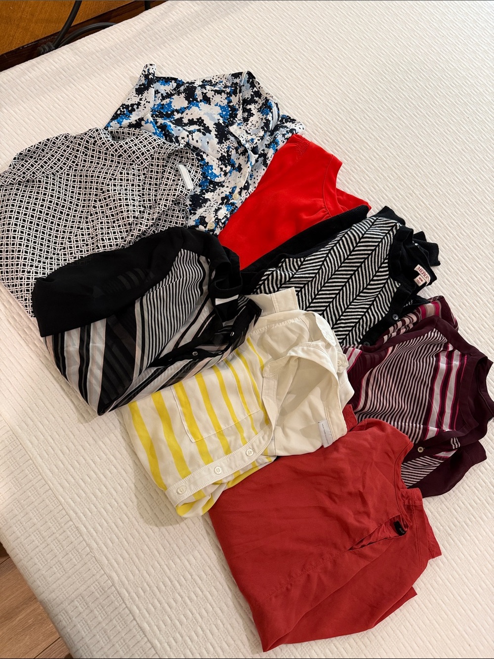 Eight long sleeve blouse bundle: NY&Co, Banana Republic, and more!